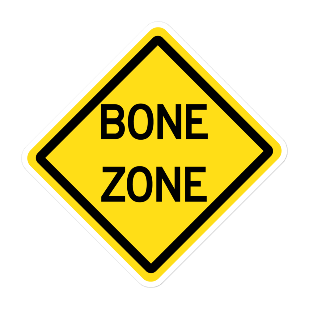 Bone-Zone 5" Vinyl Sticker