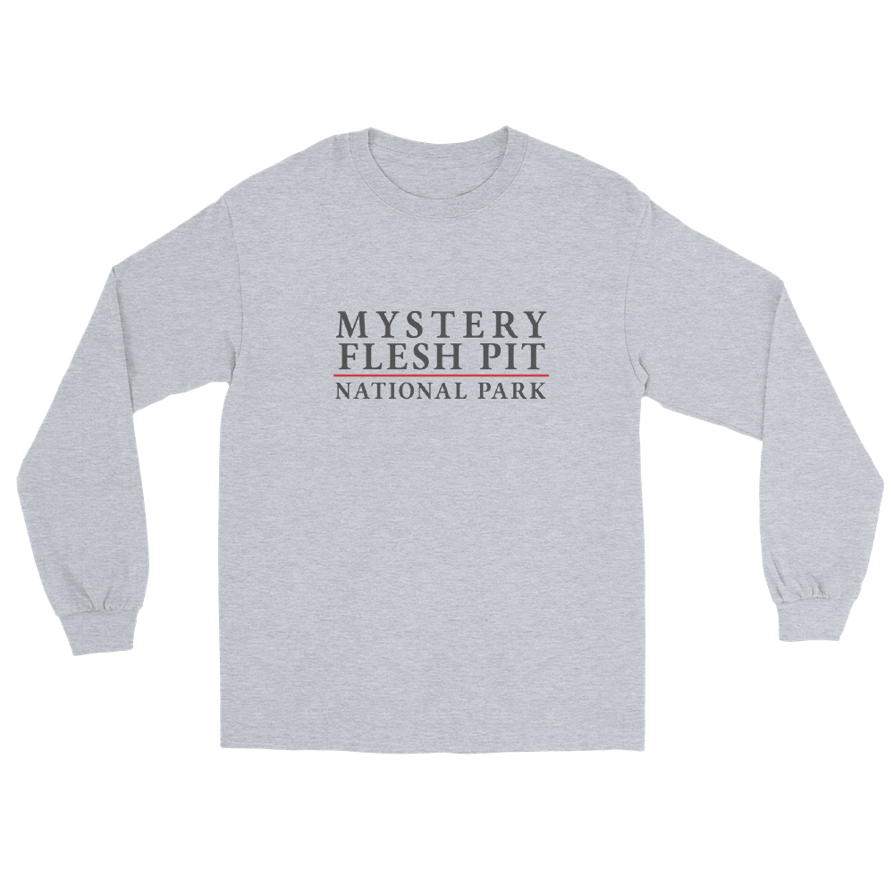 Long Sleeve Wordmark Tee Mystery Flesh Pit Souvenir Shop