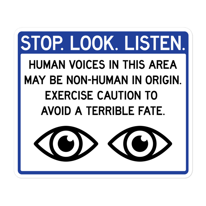 Stop. Look. Listen. 5