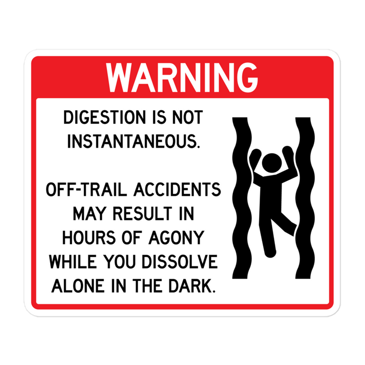 Digestion Warning 5