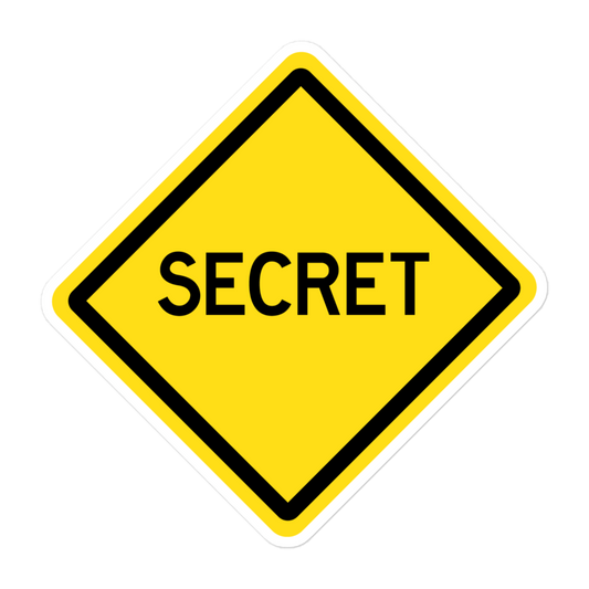 Secret 5" Vinyl Sticker