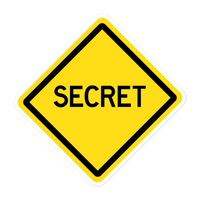 Secret 5" Vinyl Sticker
